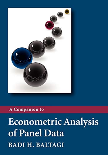 Stock image for A Companion to Econometric Analysis of Panel Data for sale by Blackwell's