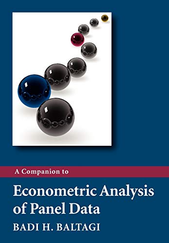 Stock image for A Companion to Econometric Analysis of Panel Data for sale by Irish Booksellers