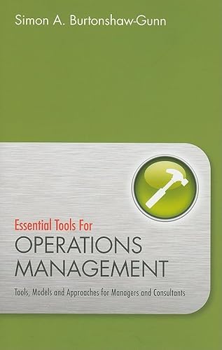 Beispielbild fr Essential Tools for Operations Management zum Verkauf von Blackwell's