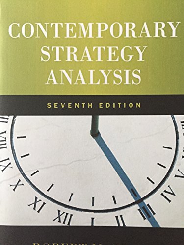 Beispielbild fr Contemporary Strategy Analysis zum Verkauf von Better World Books