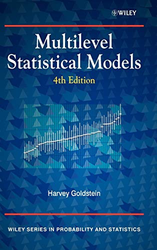 Imagen de archivo de Multilevel Statistical Models a la venta por Phatpocket Limited