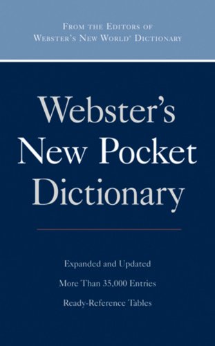 Imagen de archivo de Webster's New Pocket Dictionary a la venta por ThriftBooks-Dallas