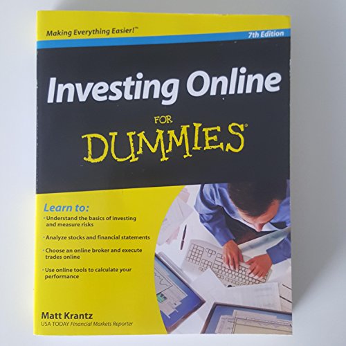 Beispielbild fr Investing Online for Dummies zum Verkauf von Better World Books