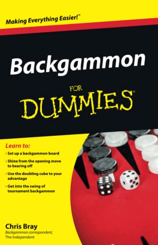 Stock image for Backgammon For Dummies for sale by Symposia Community Bookstore INC