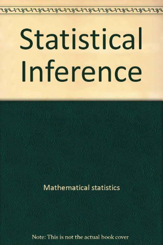 9780470791677: Statistical inference (Monographs on statistical subjects)