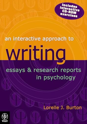 9780470800690: An Interactive Approach to Writing Essays and Research Reports in Psychology