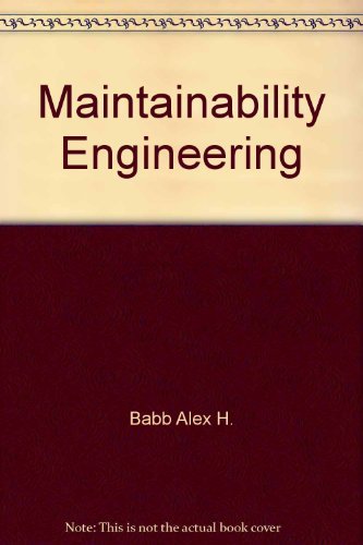 Beispielbild fr Maintainability Engineering zum Verkauf von Zubal-Books, Since 1961