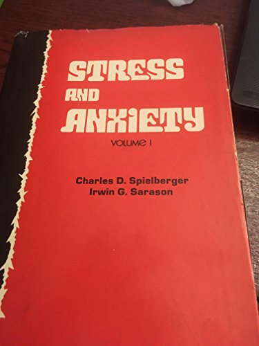 9780470816059: Stress and Anxiety: v. 1 (The series in clinical psychology)
