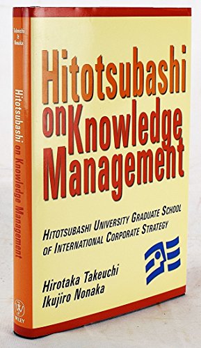 Imagen de archivo de Hitotsubashi on Knowledge Management a la venta por Greener Books