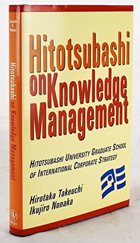 Stock image for Hitotsubashi on Knowledge Management for sale by Greener Books