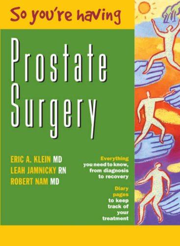 9780470833445: So You're Having Prostate Surgery