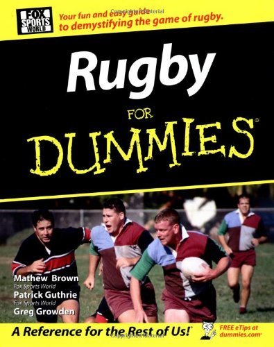 Imagen de archivo de Rugby For Dummies a la venta por Books From California
