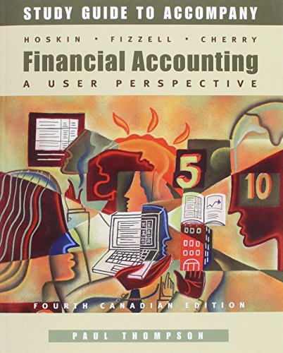 Stock image for Financial Accounting, Study Guide: A User's Perspective for sale by Phatpocket Limited