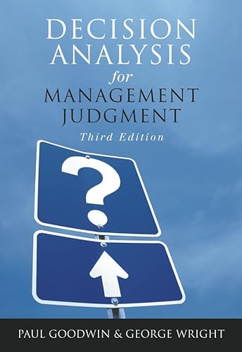 Beispielbild fr Decision Analysis for Management Judgment zum Verkauf von AwesomeBooks