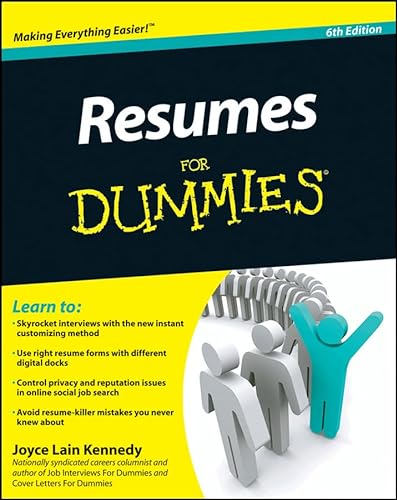 Imagen de archivo de Resumes for Dummies a la venta por Better World Books