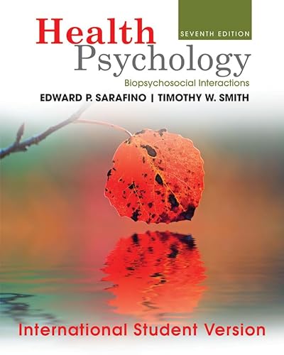 Beispielbild fr Health Psychology: Biopsychosocial Interactions zum Verkauf von WorldofBooks