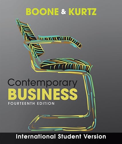 Imagen de archivo de Contemporary Business By Boone, Louis E.; Kurtz, David L 14th Edition a la venta por HPB-Red