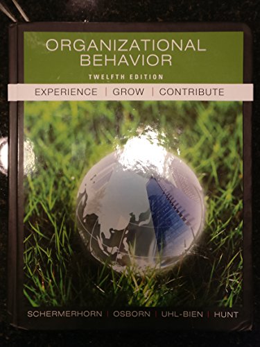 Imagen de archivo de Organizational Behavior a la venta por Better World Books: West