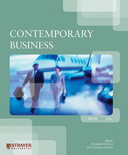 Stock image for Contemporary Business; 13th Ed. 2011 Custom Edition for sale by McPhrey Media LLC