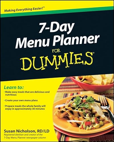 Stock image for 7-Day Menu Planner for Dummies for sale by Better World Books