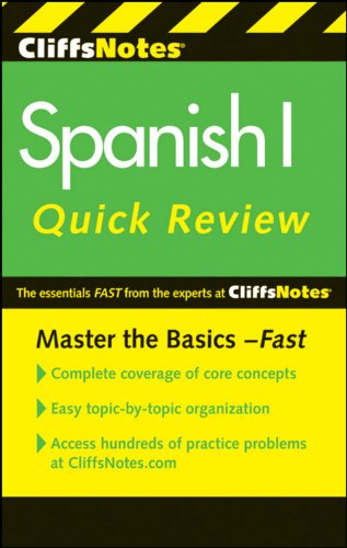 9780470878750: CliffsNotes Spanish I Quick Review