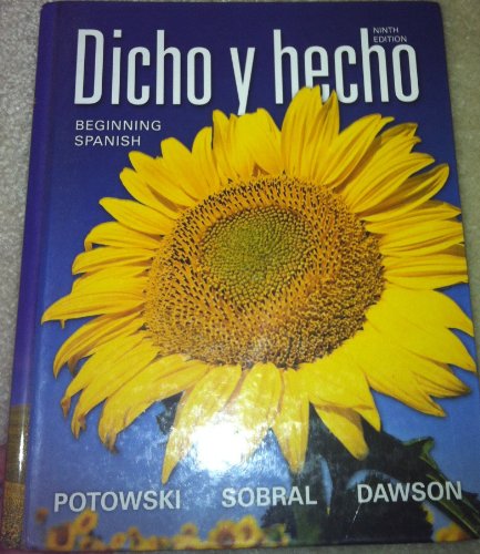 Imagen de archivo de Dicho y hecho: Beginning Spanish (Spanish Edition) a la venta por Goodwill of Colorado
