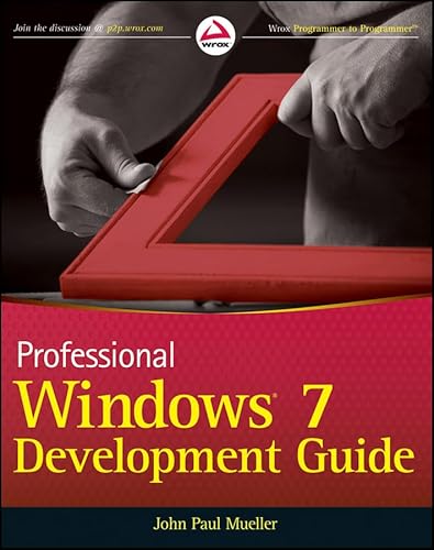 9780470885703: Professional Windows 7 Development Guide