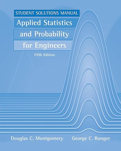 Imagen de archivo de Applied Statistics and Probability for Engineers, Student Solutions Manual a la venta por SecondSale