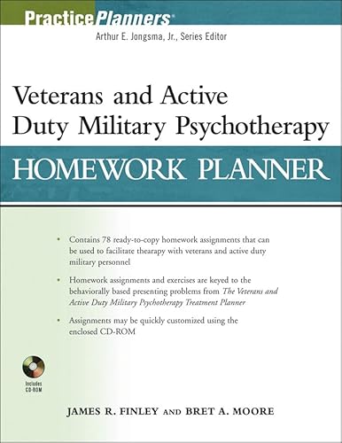 Stock image for Veterans and Active Duty Military Psychotherapy Homework Planner for sale by HPB-Red