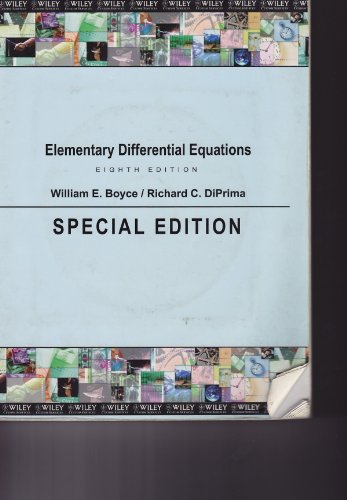 Beispielbild fr Elementary Differential Equations (Special Edition) zum Verkauf von HPB-Red