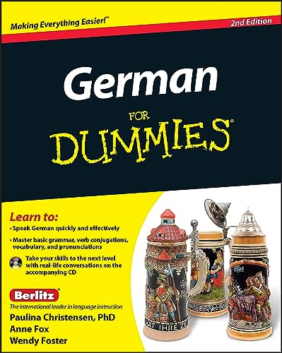 Imagen de archivo de German For Dummies, (with CD) a la venta por Red's Corner LLC