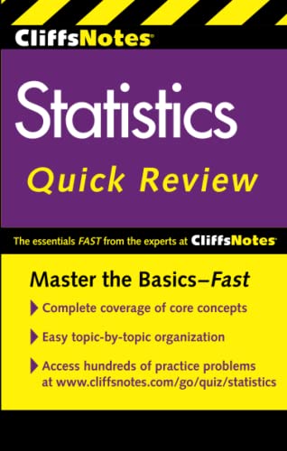 Beispielbild fr CliffsNotes Statistics Quick Review, 2nd Edition (Cliffsquickreview) zum Verkauf von BooksRun