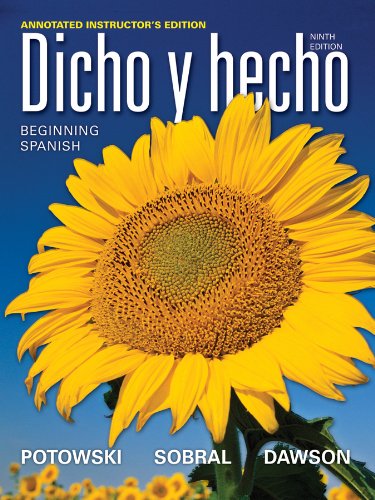 Dicho y hecho: Beginning Spanish, Annotated Instructor's Edition - Dawson, Laila M.