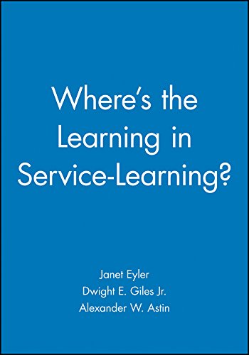 Imagen de archivo de Where's the Learning in Service-Learning? a la venta por Blackwell's