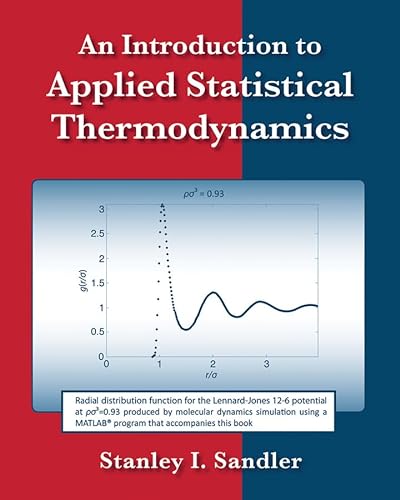 Beispielbild fr An Introduction to Applied Statistical Thermodynamics zum Verkauf von HPB-Red