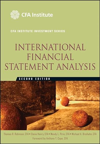 Imagen de archivo de International Financial Statement Analysis a la venta por Better World Books