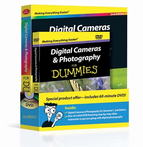 Imagen de archivo de Digital Cameras & Photography For Dummies, Book + DVD Bundle a la venta por Wonder Book