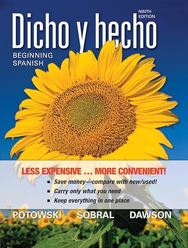 Stock image for Dicho Y Hecho : Beginning Spanish for sale by Mahler Books