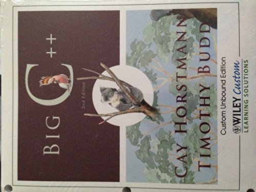 Big C custom Unbound Edition (9780470918302) by CAY HORSTMANN; TIMOTHY BUDD