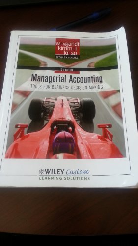 Stock image for Managerial Accounting: Tools for Business Decision Making for sale by Better World Books