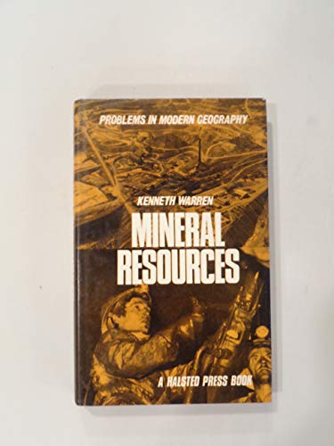 Stock image for Mineral Resources for sale by Better World Books