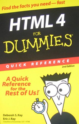 9780470926444: HTML 4 For Dummies Quick Reference