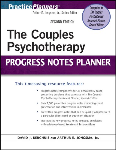9780470936917: The Couples Psychotherapy Progress Notes Planner: 282 (PracticePlanners)