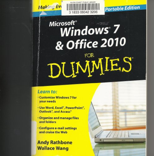 Imagen de archivo de Windows 7 & Office 2010, Portable Edition for Dummies: Windows 7 DVD for Dummies a la venta por ThriftBooks-Atlanta