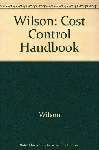 9780470949641: Wilson: Cost Control Handbook