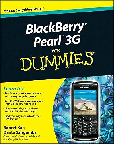 Stock image for BlackBerry Pearl 3G For Dummies for sale by Ebooksweb
