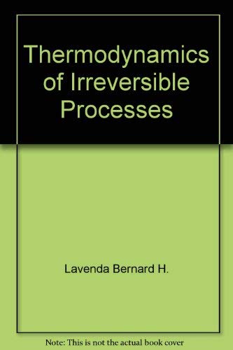 9780470988985: Thermodynamics of irreversible processes