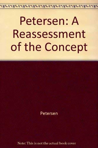 A Reassessment of the Concept of Criminality: An Analysis of Criminal Behavior in Terms of Individual and Current Environment Interaction: The Applica (9780470990346) by Petersen, Eggert