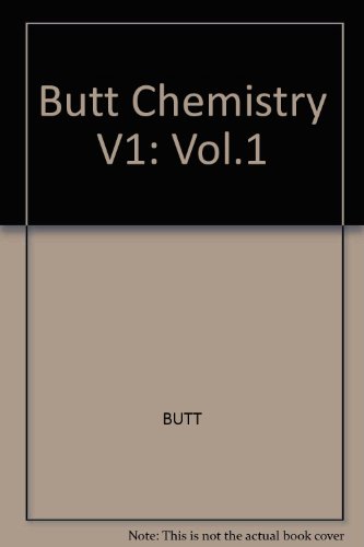 Stock image for Butt Chemistry V1 (Vol.1) for sale by Mispah books
