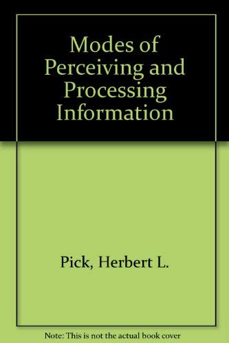 Modes of Perceiving and processing Information